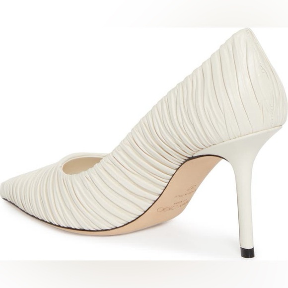 Jimmy Choo Love Ruched Pointed Toe Pump EU 37 (6.5) - Picture 8 of 8